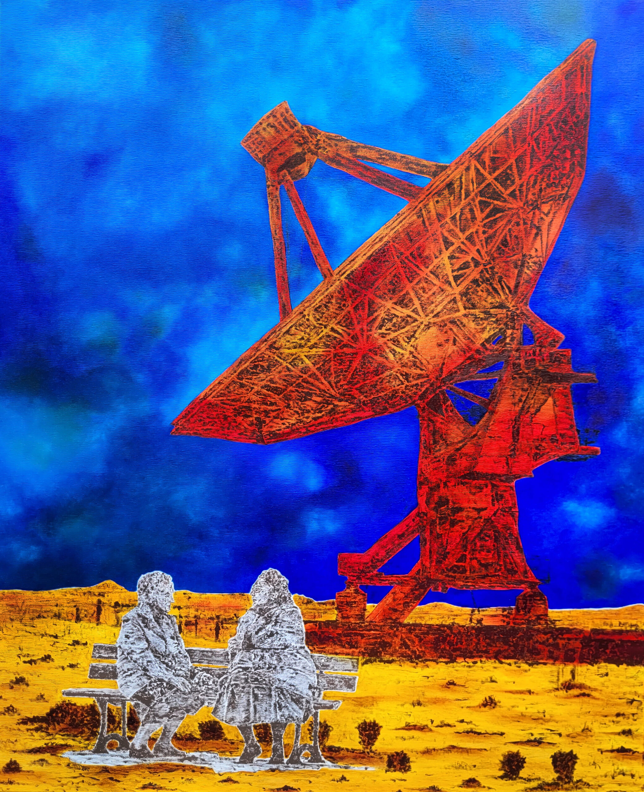 Oil and acrylic on canvas